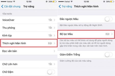 Lỗi màn hình iPhone 6 bị vàng xung quanh 6 Thích nghi bộ lọc màu cho lỗi màn hình iPhone 6 bị vàng