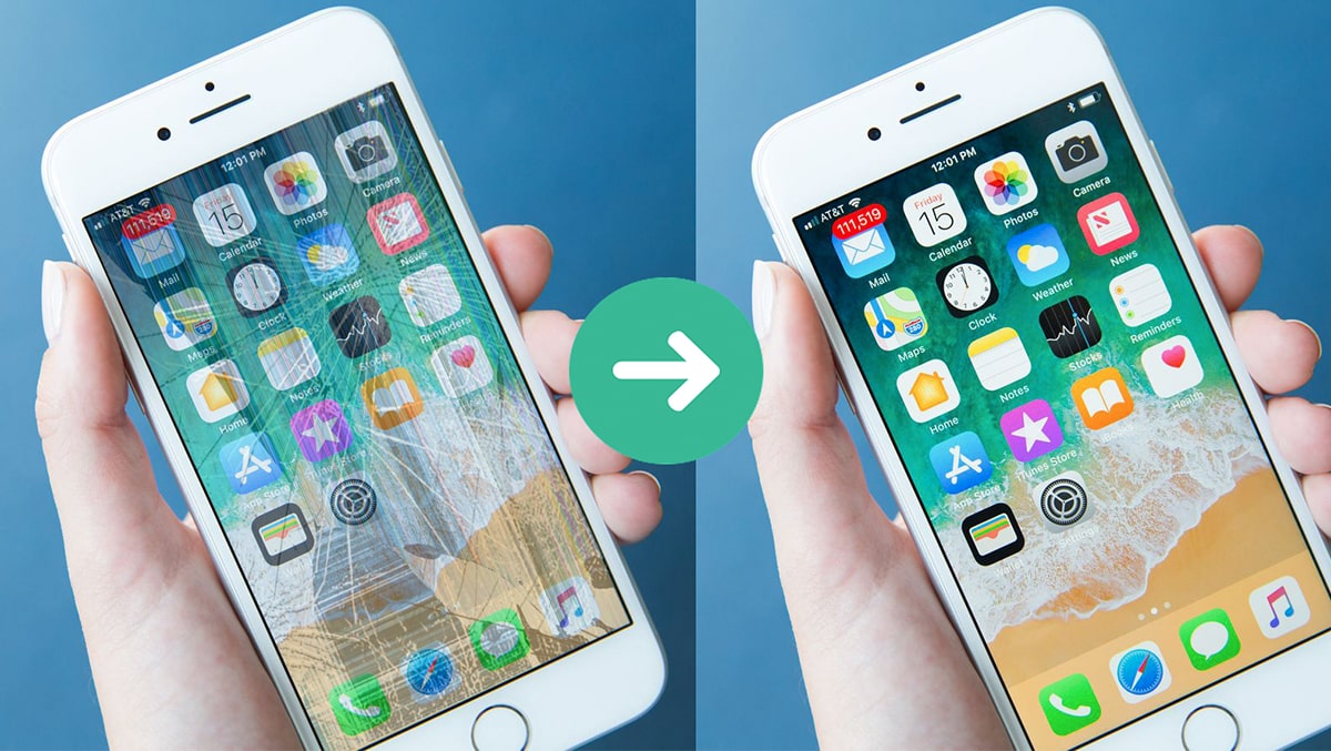 Sửa màn hình iPhone 6, 6 Plus bị sọc ngang