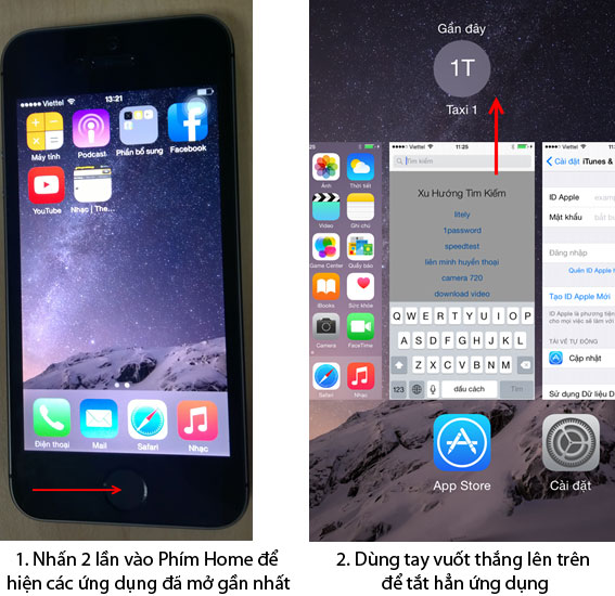Pin iPhone Sụt Nhanh - Lý Do Và Cách Xử Lý 2 Pin iPhone 6 bị sụt nhanh vì quá nhiều ứng dụng ngầm