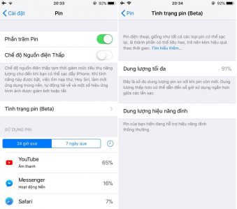 Pin iPhone 6 Sụt Nhanh - Lý Do Và Cách Xử Lý 4 Theo dõi tình trạng pin iPhone 6 bị sụt nhanh