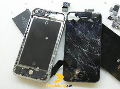 Xử Lý Màn Hình iPhone 4 Bị Vỡ 1 Màn Hình iPhone 4 Bị Vỡ