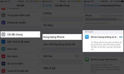 Xoá làm trống bộ nhớ đỡ vấp lỗi màn hình iPhone 6 bị đơ