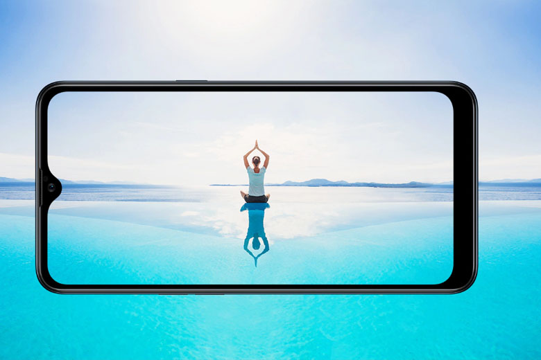 Màn hình Galaxy A10s có không gian hiển thị rộng lớn