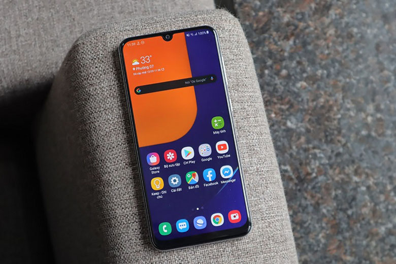 Màn hình Galaxy A50s hiển thị rõ nét