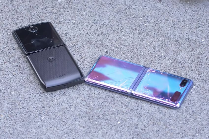 Galaxy Z FLip mạnh mẽ hơn Motorola Razr trong lần thử nghiệm thứ hai