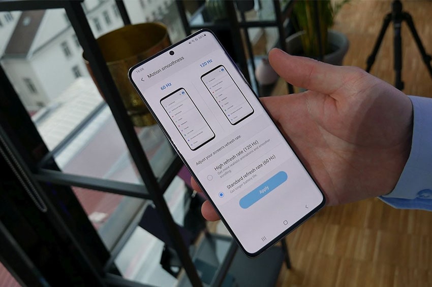 Bật chế độ làm tươi 120 Hz để trải nghiệm thị giác tốt hơn với Galaxy S20