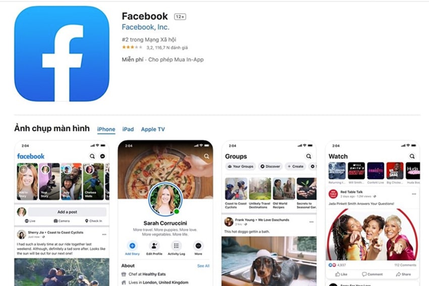iPhone bị nóng và nhanh hết pin - Nguyên nhân và cách khắc phục 2 Tải Facebook trên Appstore