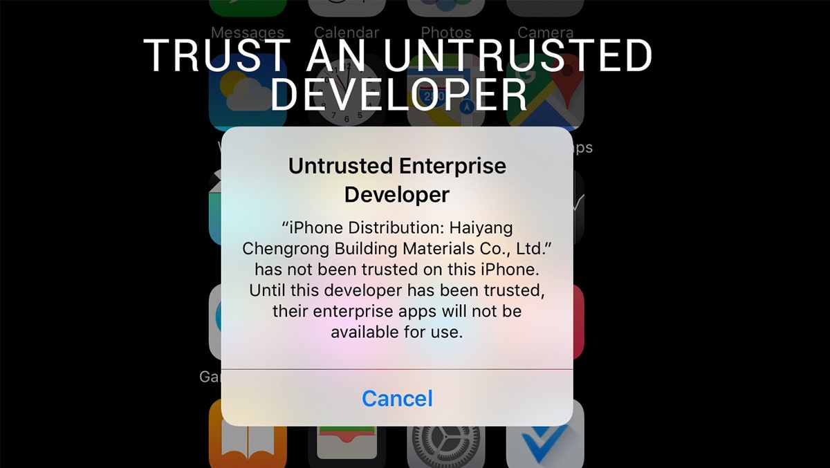 Cách sửa lỗi Untrusted Developer trên iOS như thế nào?