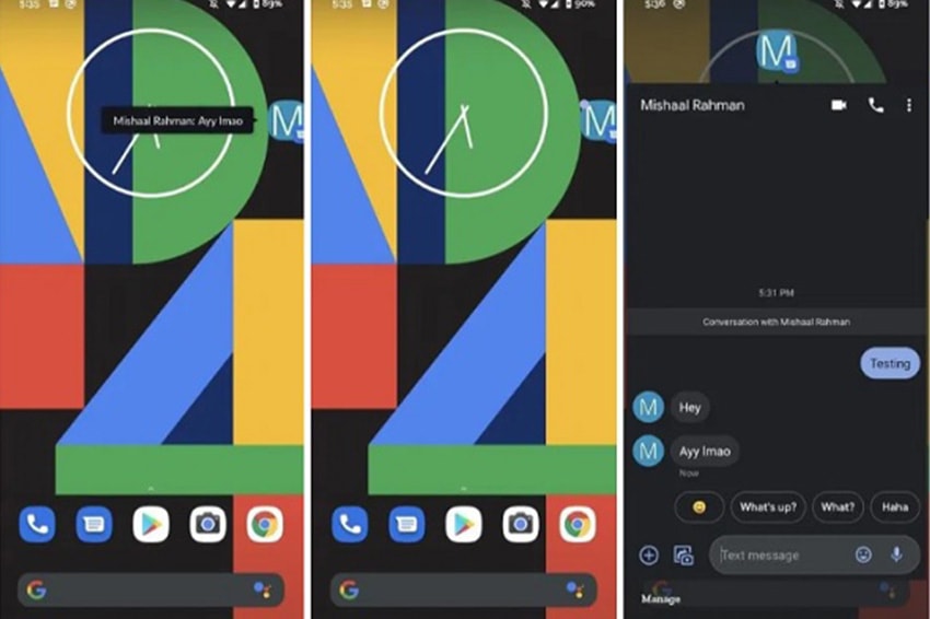 Tính năng bong bóng trò chuyện trên Android 11