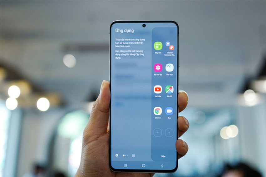 Tùy chỉnh thay đổi ứng dụng màn hình cạnh trên S20 giúp người dùng thao tác nhanh hơn