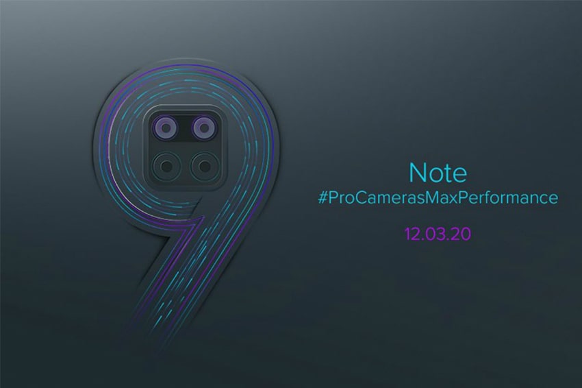 Xiaomi Redmi Note 9 lộ bản concept với màn hình đục lỗ, cụm 4 camera sau hình vuông?