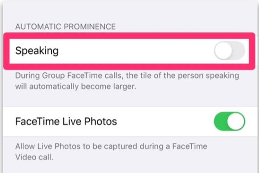 Bật tính năng Speaking trên iOS 13.5