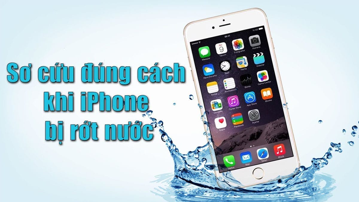 Cách cấp cứu iPhone bị vào nước
