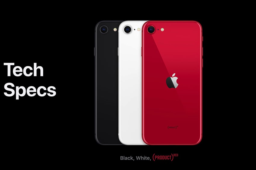  iPhone SE 2020 ra mắt với 3 màu: đỏ, đen và trắng