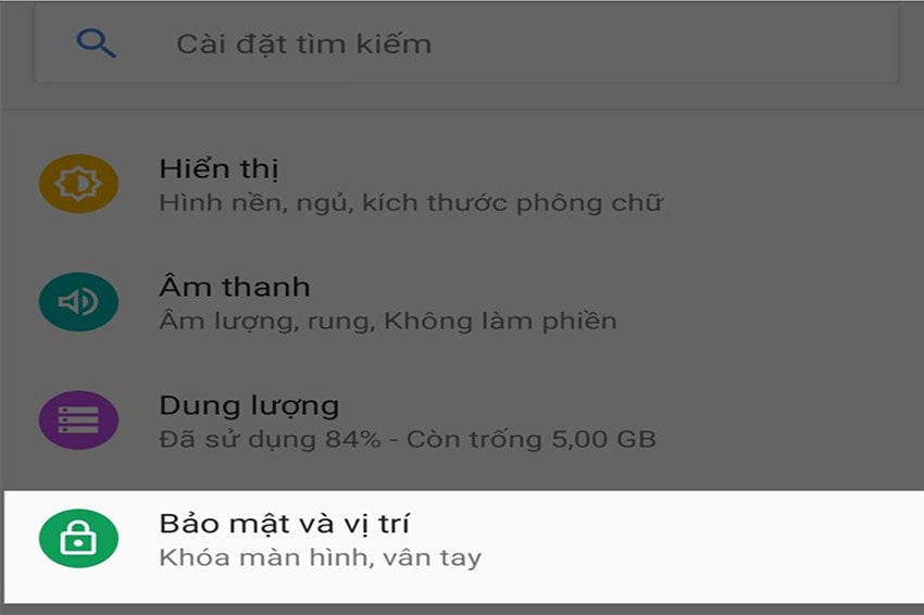 Tìm lại smartphone bị mất - Bước 1