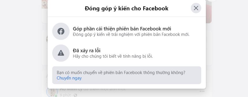 Đóng góp ý kiến cho Facebbok về giao diện mới