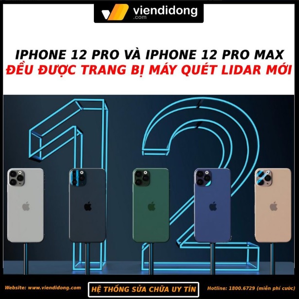 Tin đồn iPhone 12 pro và pro max có máy quét lidar mới