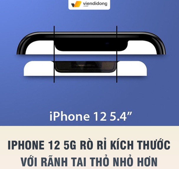 tin đồn kích thước iPhone 12 và tai thỏ