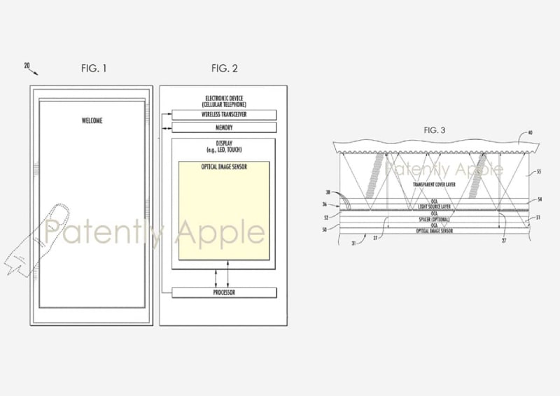 Apple được cấp bằng sáng chế mới cho cảm biến vân tay Touch ID