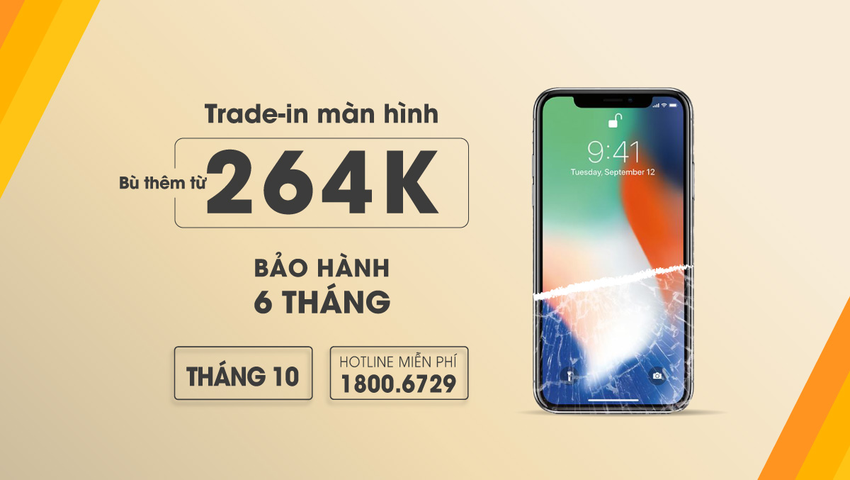 Dịch vụ Trade-in Thu cũ đổi mới màn hình iPhone hấp dẫn tại Viện Di Động, chỉ cần bù thêm từ 264k