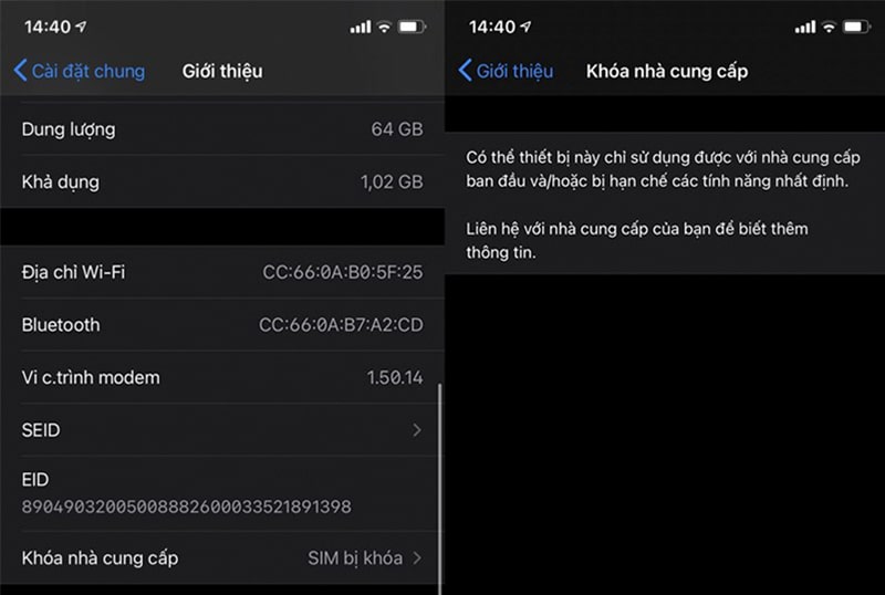 Làm thế nào để phân biệt iPhone Lock với iPhone Quốc tế trên iOS 14?