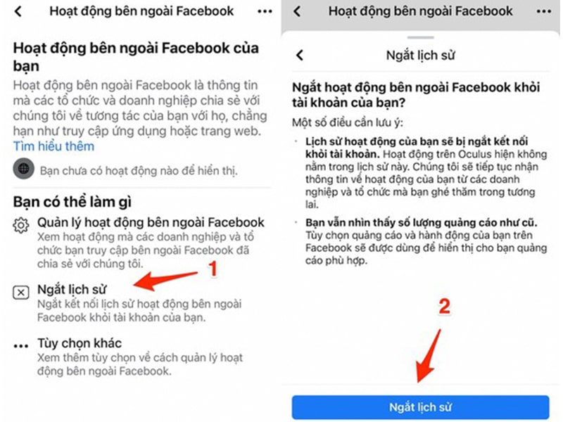 Thủ thuật ngăn Facebook theo dõi người dùng iPhone